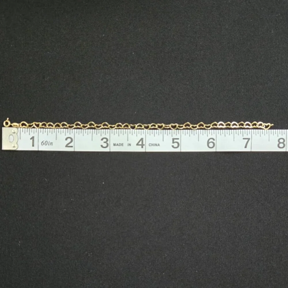 18k Bracelet openheart link design - Picture 8 of 11